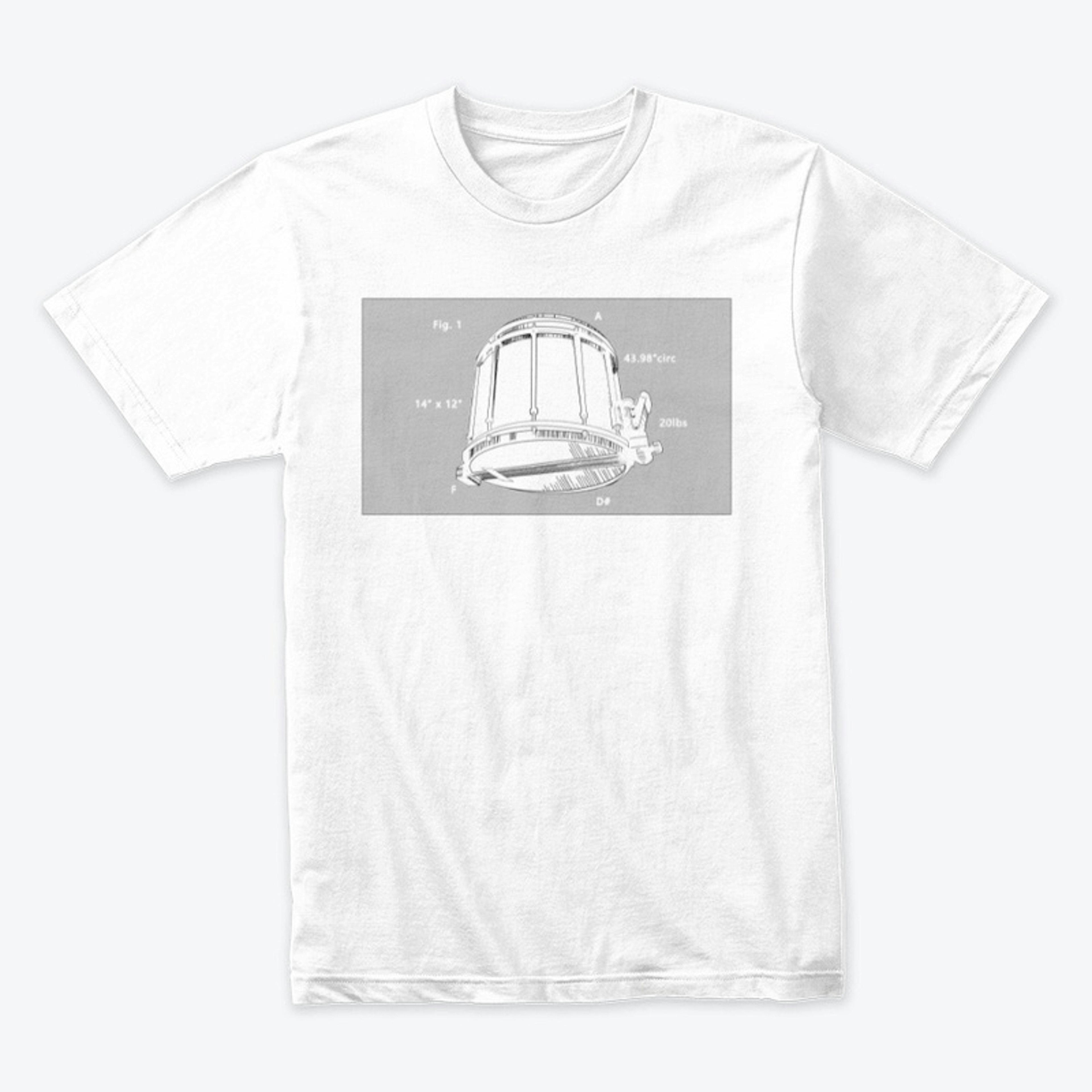 Patent Drawing Snare Drumline Shirt